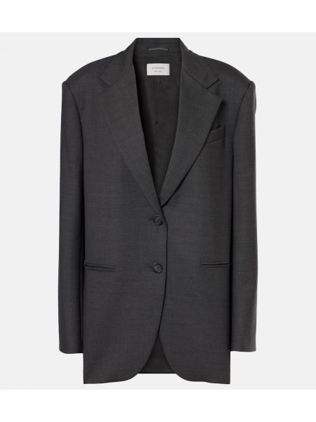 Ull lang blazer Sportmax grå