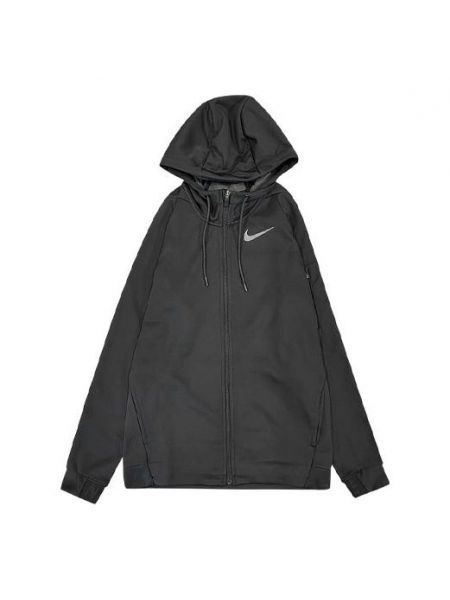 Флисовая куртка с капюшоном Nike черная