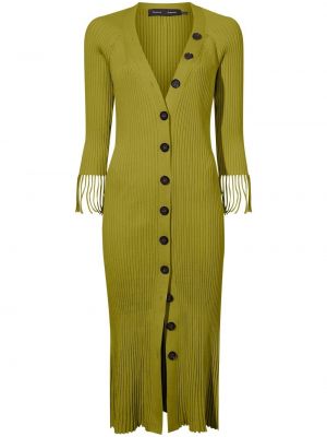 Šaty s knoflíky Proenza Schouler zelené