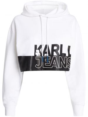 Kapucnis melegítő felső nyomtatás Karl Lagerfeld Jeans