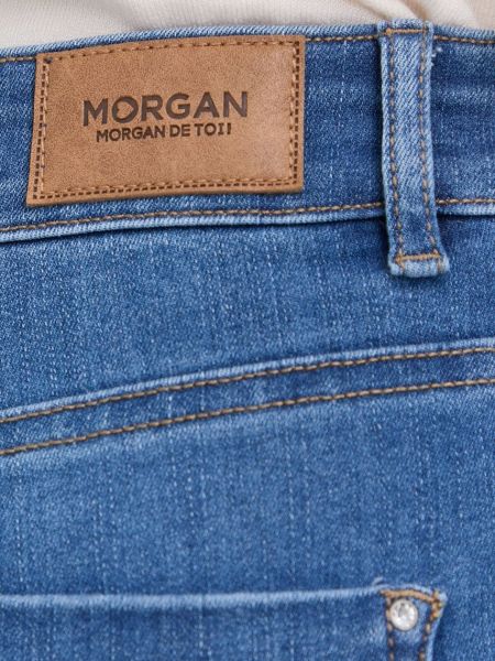 Jeansy skinny z wysoką talią Morgan niebieskie