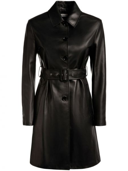 Manteau en cuir Bally noir