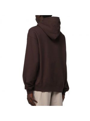 Sudadera con capucha con bordado manga larga Gaëlle Paris marrón