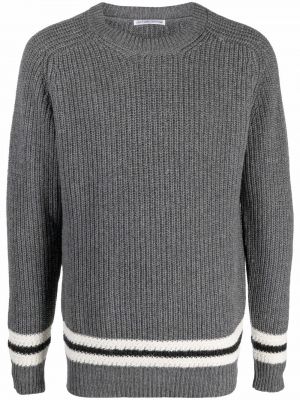 Пуловер на райета Daniele Alessandrini сиво