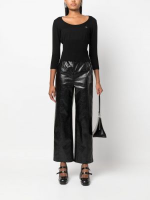 Pull brodé en tricot Vivienne Westwood noir