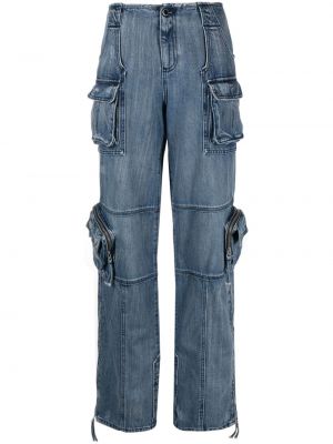 Low waist straight jeans Retrofete blau