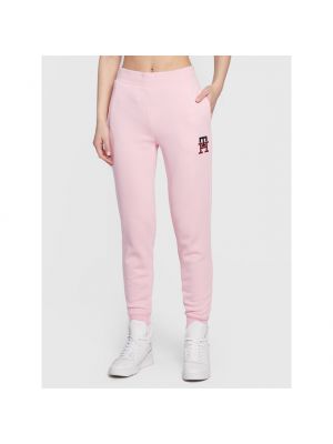 Pantaloni sport Tommy Hilfiger roz