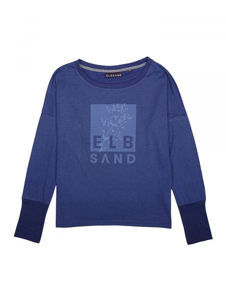 T-shirt a maniche lunghe Elbsand blu