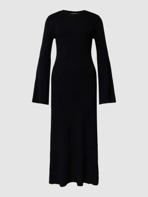 Dzianinowa sukienka midi Gestuz czarna