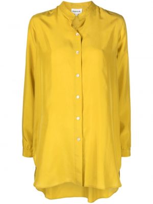 Μεταξωτό πουκάμισο P.a.r.o.s.h. κίτρινο