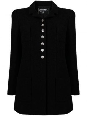 Kabát Chanel Pre-owned černý