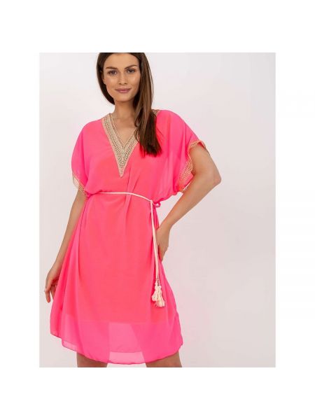 Šaty Fashionhunters růžové
