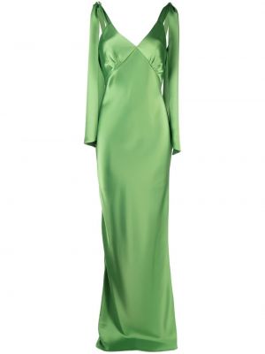 Vakarinė suknelė satininis V:pm Atelier žalia