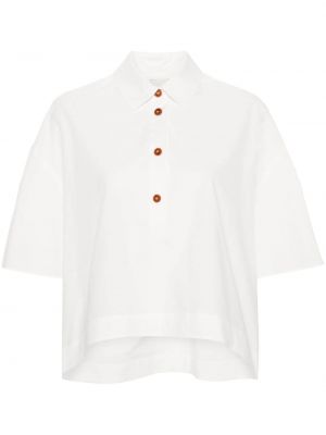 Βαμβακερό πουκάμισο Alysi λευκό