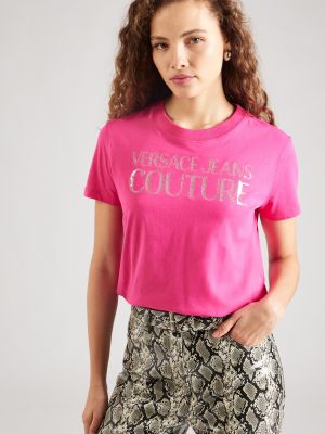 Džinsa krekls Versace Jeans Couture rozā