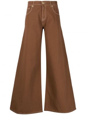 Pantalones rectos L'autre Chose marrón
