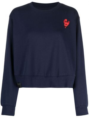 Sweatshirt mit stickerei aus baumwoll Izzue blau