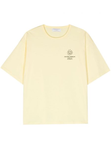 T-shirt aus baumwoll Société Anonyme gelb