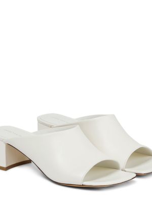 Кожени сандали Dries Van Noten бяло