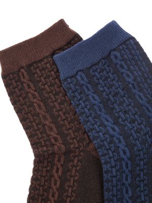 Pletené pletené ponožky Trendyol černé
