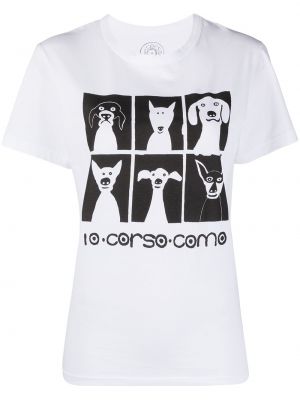 Raštuotas medvilninis marškinėliai 10 Corso Como
