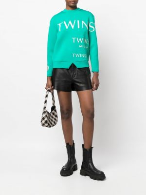 Raštuotas džemperis Twinset žalia