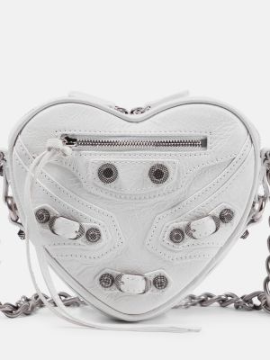 Kožená taška přes rameno se srdcovým vzorem Balenciaga