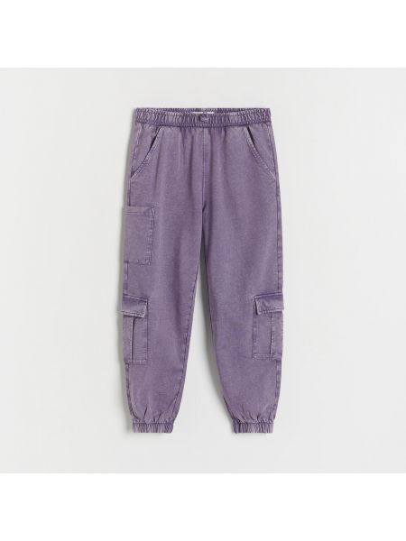 Cargo kalhoty Reserved fialové