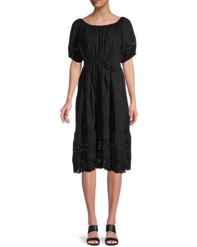 Бархатное платье Velvet By Graham & Spencer, черное