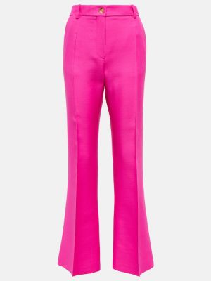 Rovné kalhoty Valentino růžové