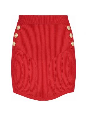 Mini spódniczka Balmain - Czerwony
