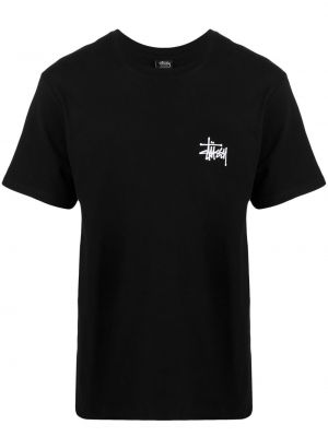 Camiseta con estampado Stussy negro