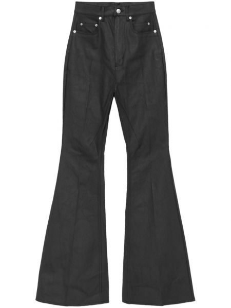 Flare jean pantolon Rick Owens siyah