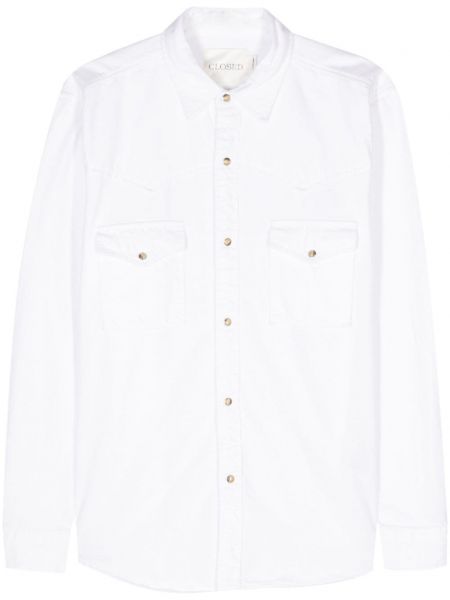 Βαμβακερό πουκάμισο Closed λευκό
