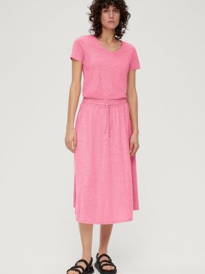 Меланжевая юбка S.oliver розовая