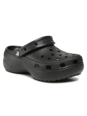 Sandales à plateforme Crocs noir