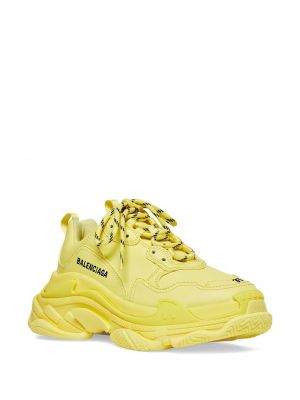 Sneakersy Balenciaga Triple S żółte