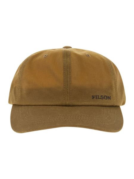 Wodoodporna czapka z daszkiem Filson żółta