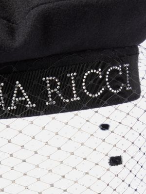 Vlnená baretka Nina Ricci čierna