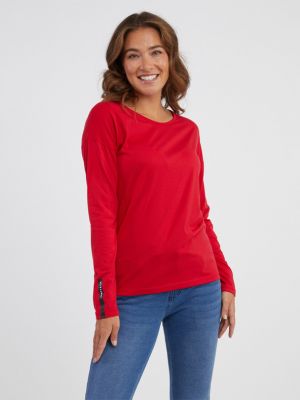 Tricou cu mânecă lungă Sam 73 roșu