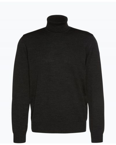Szary sweter wełniany z wełny merino März