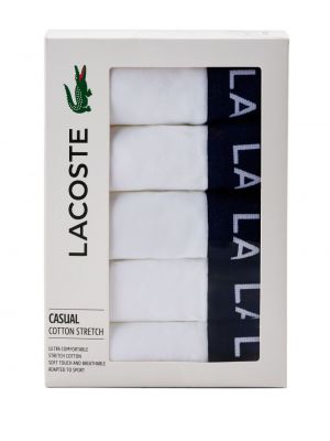 Boxershorts aus baumwoll mit print Lacoste weiß