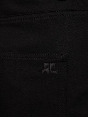 Bavlnené džínsy Courreges čierna