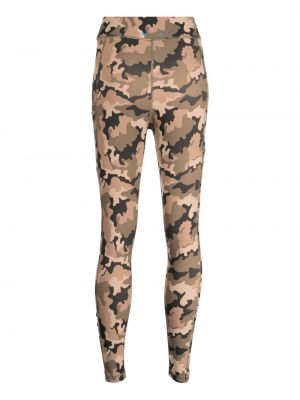 Pantalon de sport à imprimé camouflage The Upside marron