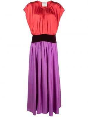 Robe longue en soie Forte Forte violet