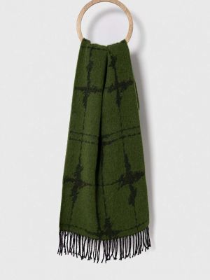 Вовняний шарф Sisley зелений