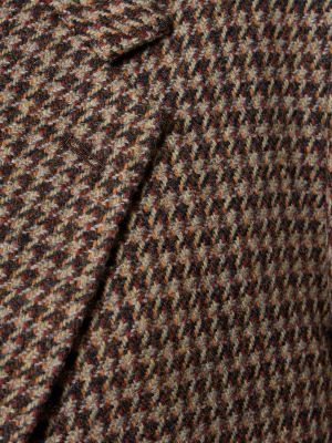 Giacca di lana in tweed Auralee marrone