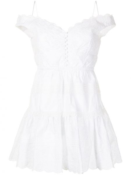 Mini vestido Self-portrait blanco