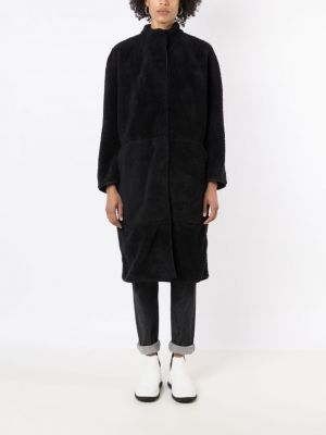 Beidseitig tragbare fleece mantel Osklen schwarz