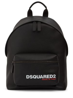 Kožený batoh Dsquared2 čierna